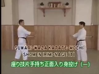 Suwari Waza Katate Mochi Shomen Irimi Nage (1)