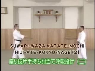 Suwari Waza Katate Mochi Hiji Ate Kokyo Nage (2)