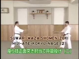 Suwari Waza Shomen Tsuki Hiji Ate Kokyo Nage (2)